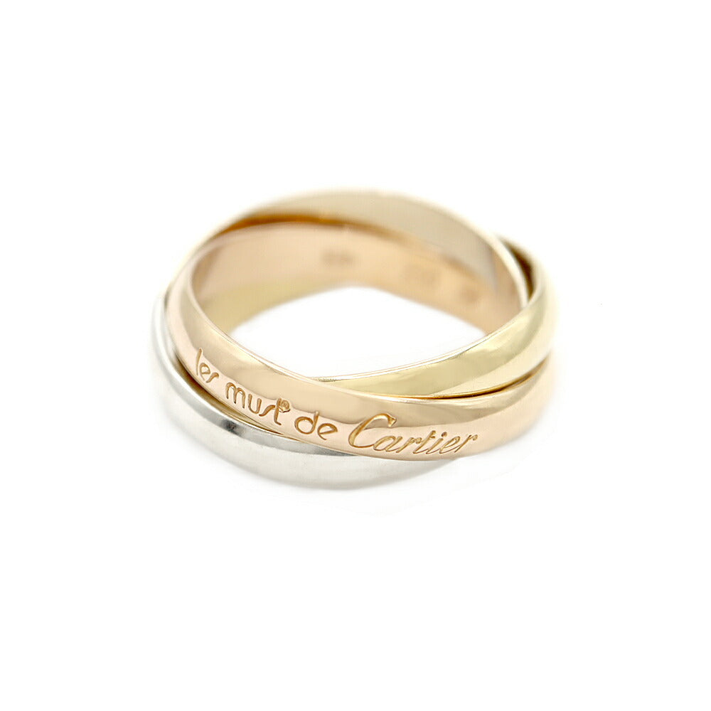 Cartier Trinity ring three colors K18PG YG WG #56 No. 16 750 Solid gold [Jewelry] [Used]