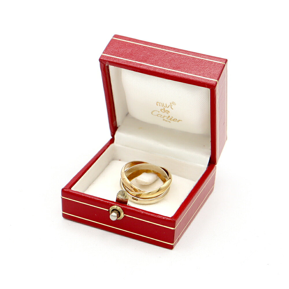 Cartier Trinity ring three colors K18PG YG WG #56 No. 16 750 Solid gold [Jewelry] [Used]
