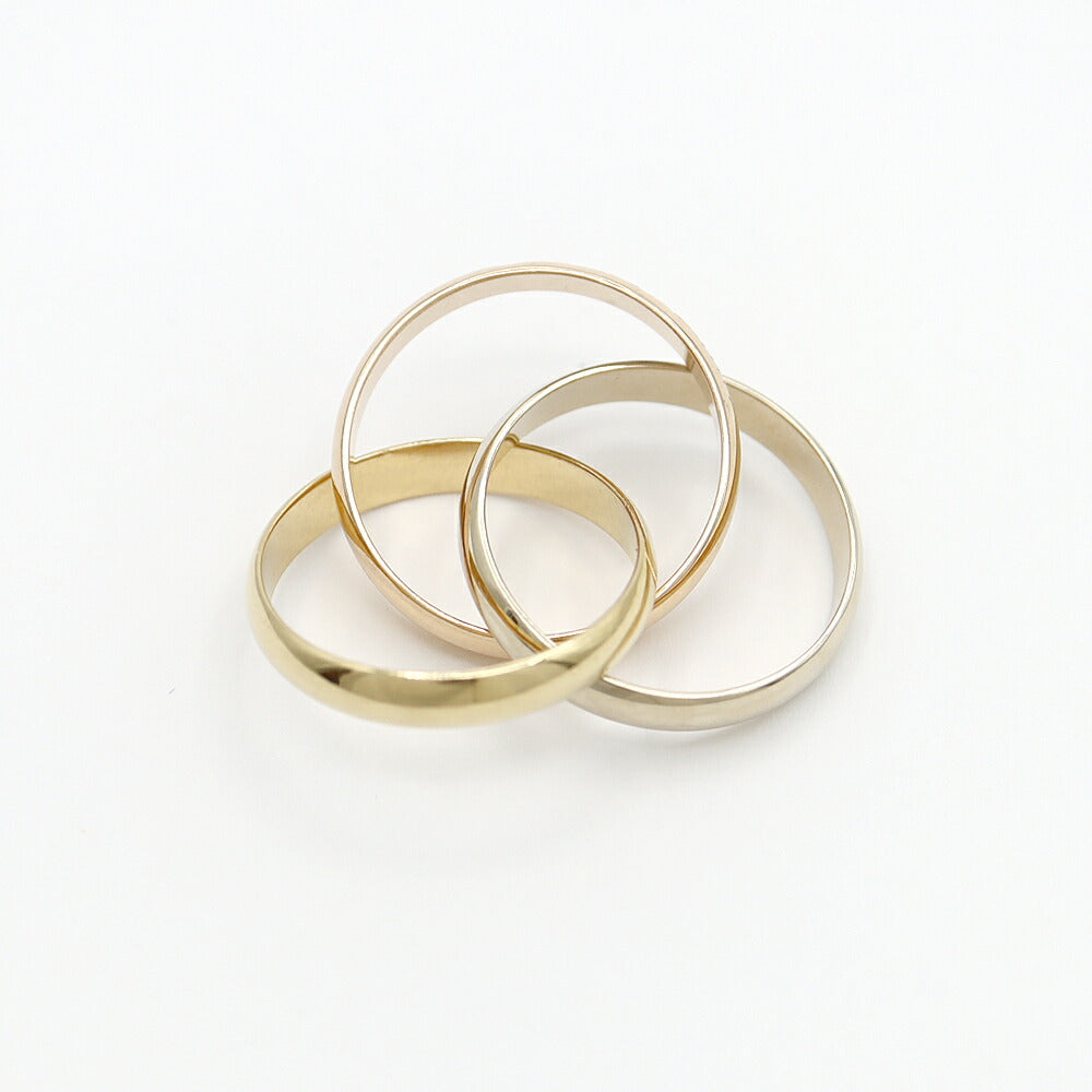 Cartier Trinity ring three colors K18PG YG WG #56 No. 16 750 Solid gold [Jewelry] [Used]