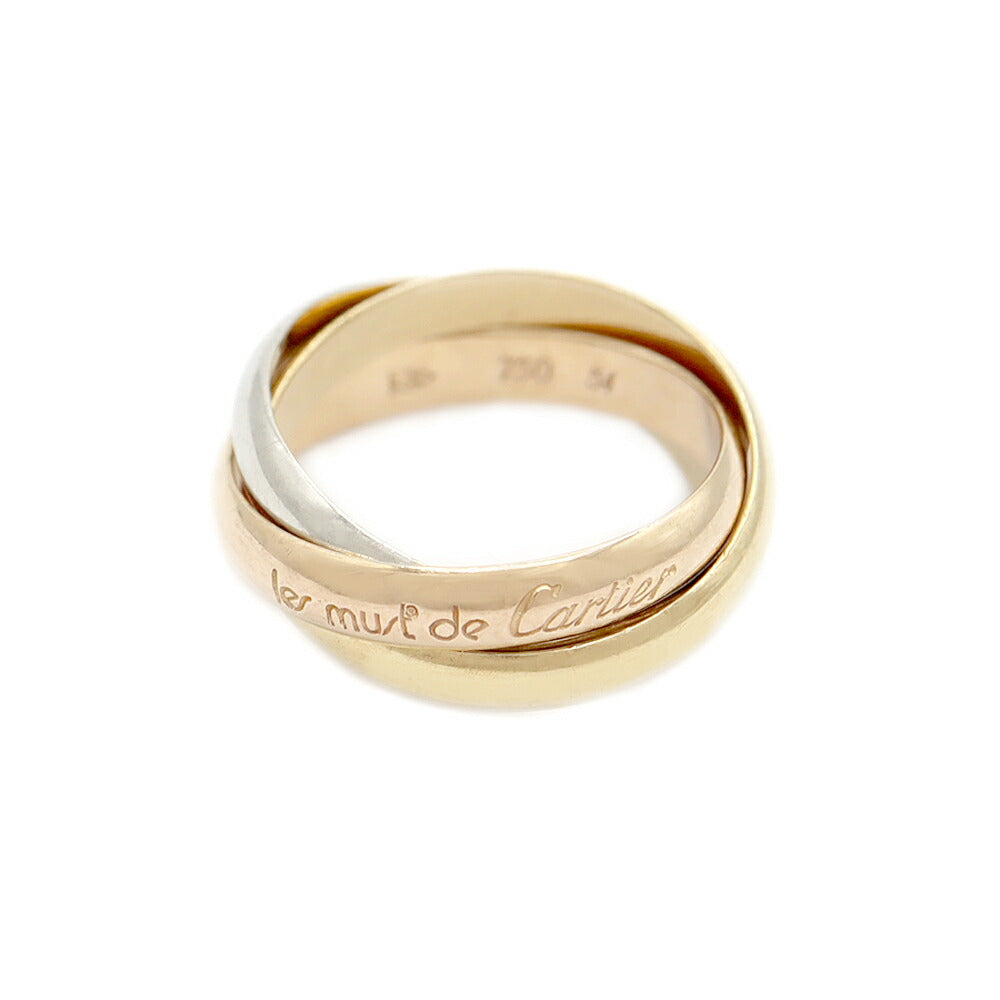 Cartier Trinity ring three colors K18PG YG WG #54 No. 14 750 Solid gold [Jewelry] [Used]