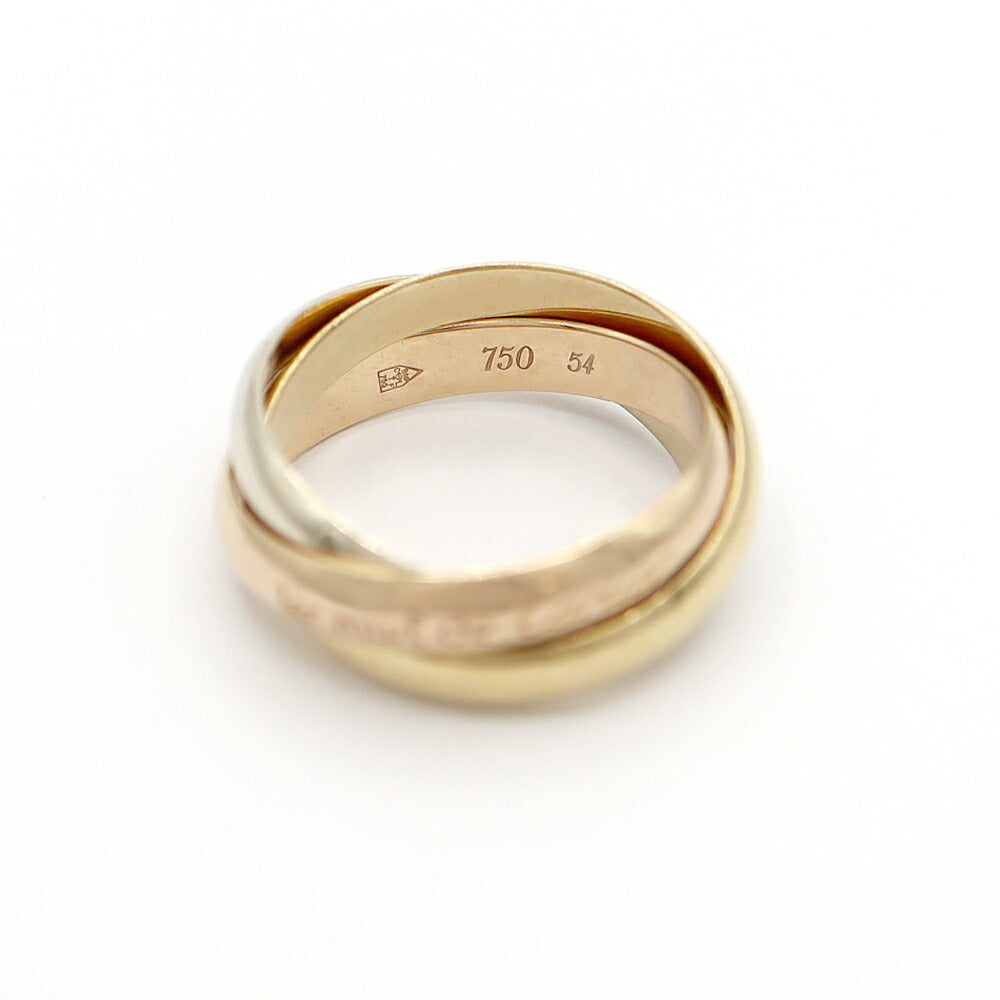 Cartier Trinity ring three colors K18PG YG WG #54 No. 14 750 Solid gold [Jewelry] [Used]