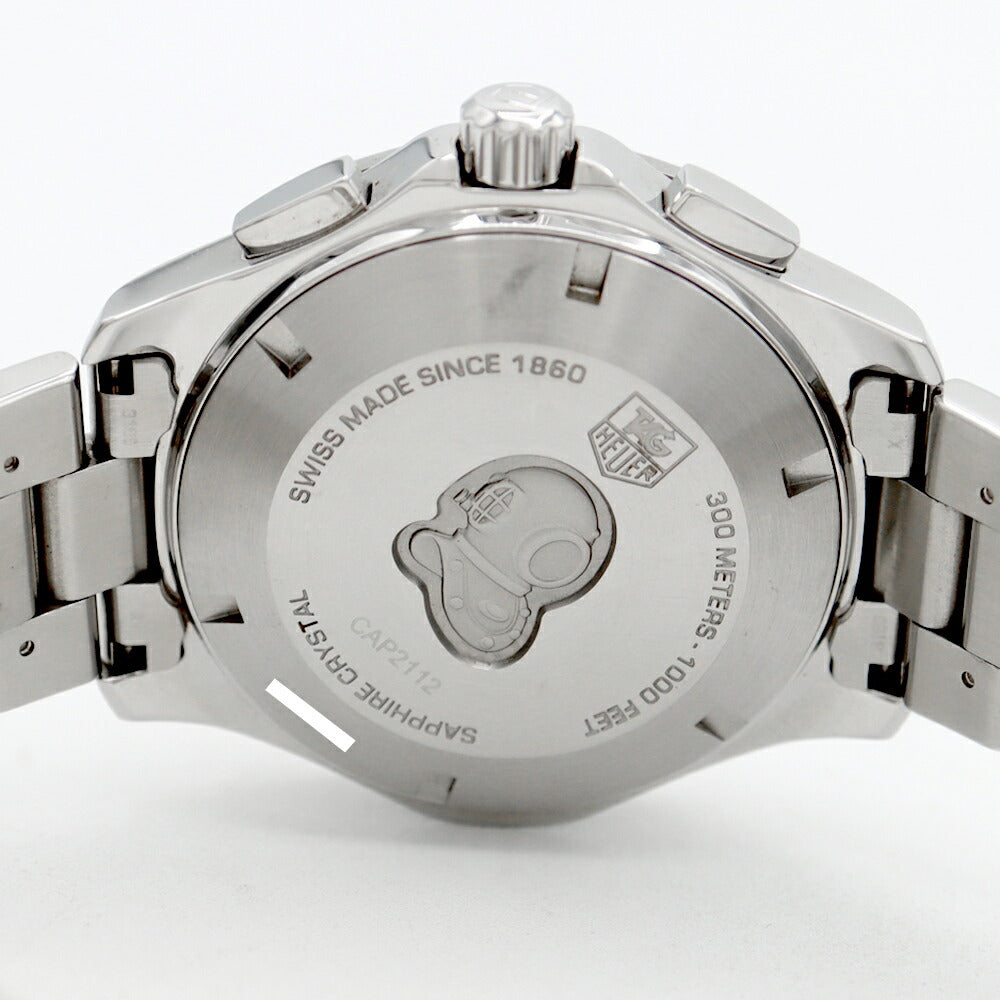 Internally inspected TAG Heuer Aquaracer Chronograph CAP2112 Date 300m Water Resistant Blue SS Stainless Steel Men's Automatic Winding [6 Month Warranty] [Watch] [Used]