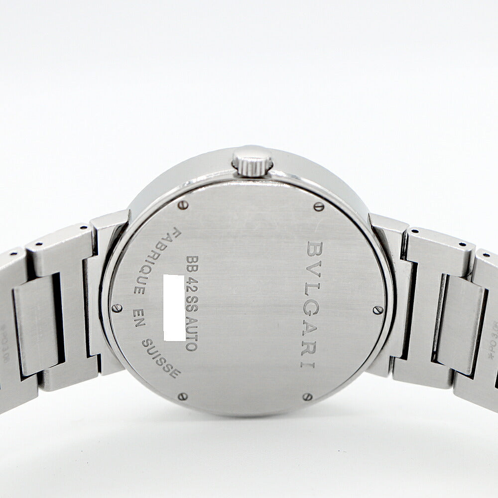 BVLGARI Bvlgari Bulgari Bulgari BB42SS Date Black SS Stainless Steel Men's Automatic Winding [6 Month Warranty] [Watch] [Used]