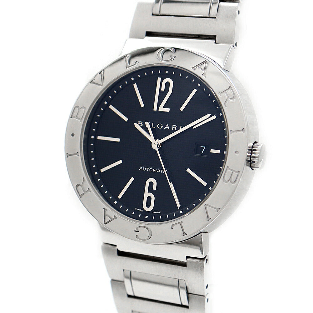 BVLGARI Bvlgari Bulgari Bulgari BB42SS Date Black SS Stainless Steel Men's Automatic Winding [6 Month Warranty] [Watch] [Used]