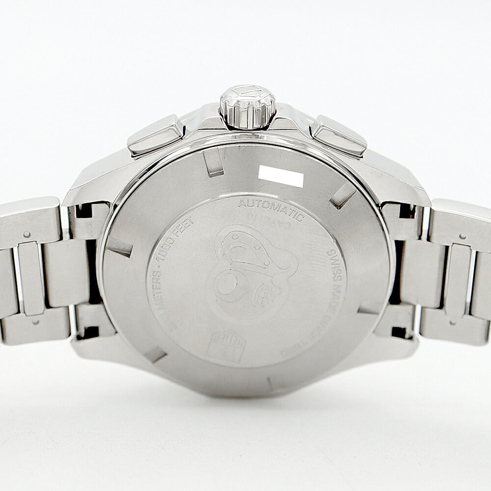 Internally inspected TAG Heuer Aquaracer Caliber 16 Chronograph CAY2110 Date 300m Water Resistant Black SS Stainless Steel Men's Automatic Winding [6 Month Warranty] [Watch] [Used]