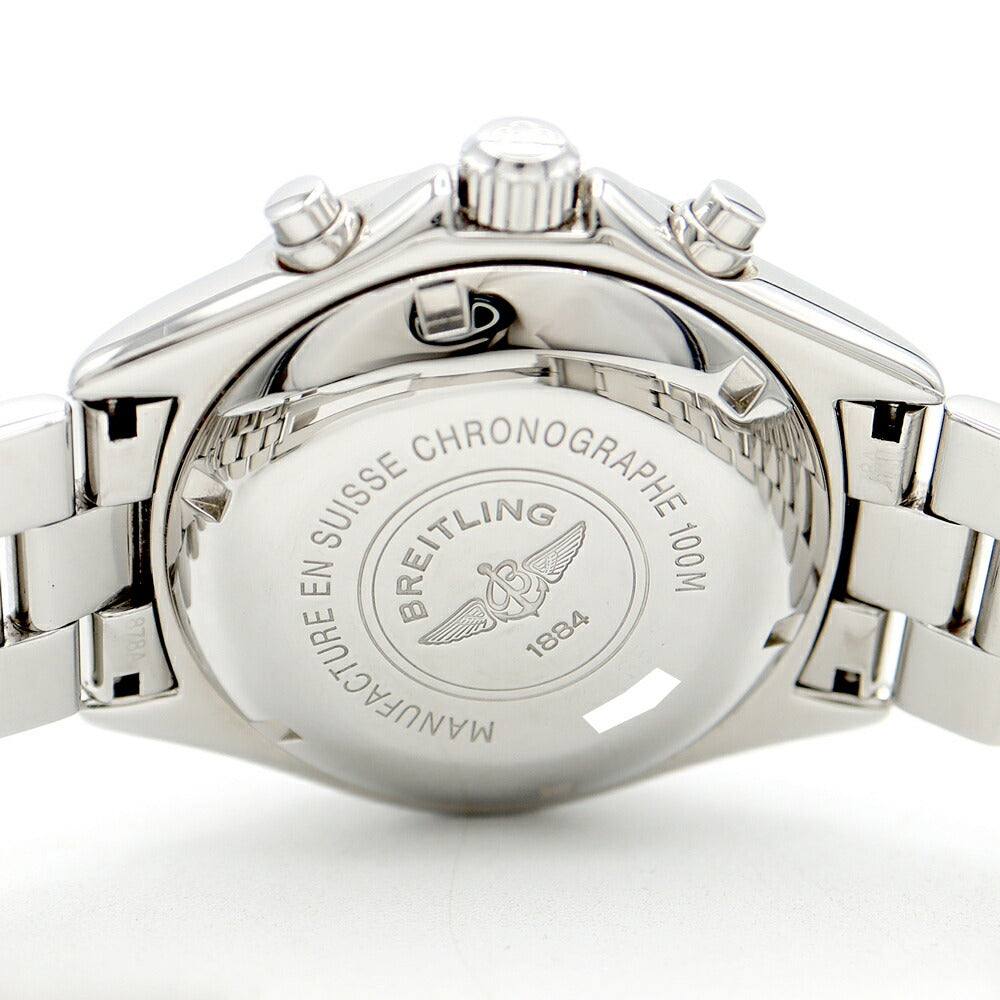 Internally inspected BREITLING Colt Chronograph A13035 Date 100m Water Resistant Black SS Stainless Steel Men's Automatic Winding [6 Month Warranty] [Watch] [Used]