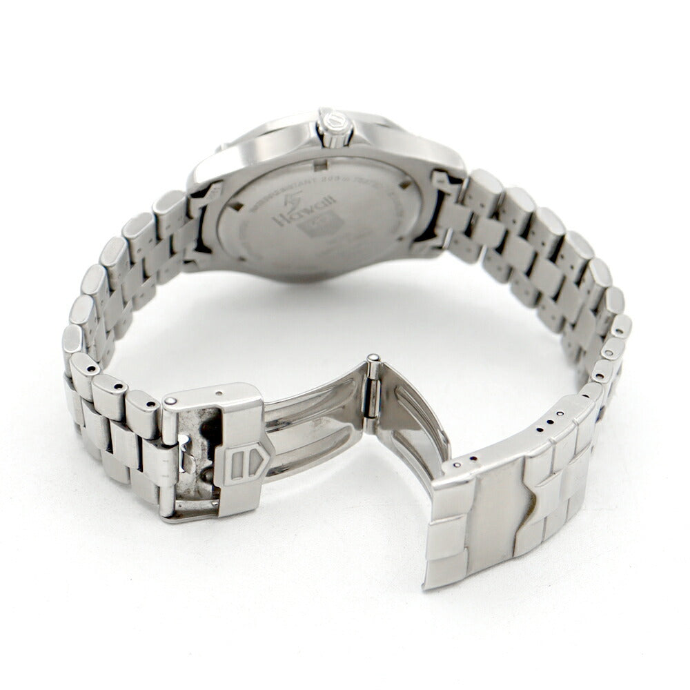 電池交換済 TAG Heuer タグホイヤー プロフェッショナル ハワイ600本限定 WK111F 200m防水 デイト 青 ブルー SS ステンレス メンズ クォーツ【6ヶ月保証】【腕時計】【中古】