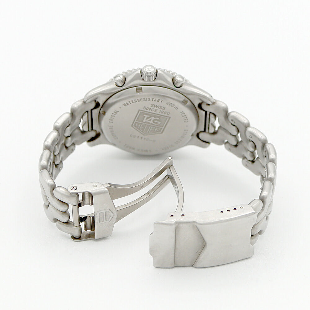 電池交換済 TAG Heuer タグホイヤー S/el セルシリーズ クロノグラフ CG1112 デイト 200m防水 白 ホワイト SS ステンレス メンズ クォーツ【6ヶ月保証】【腕時計】【中古】