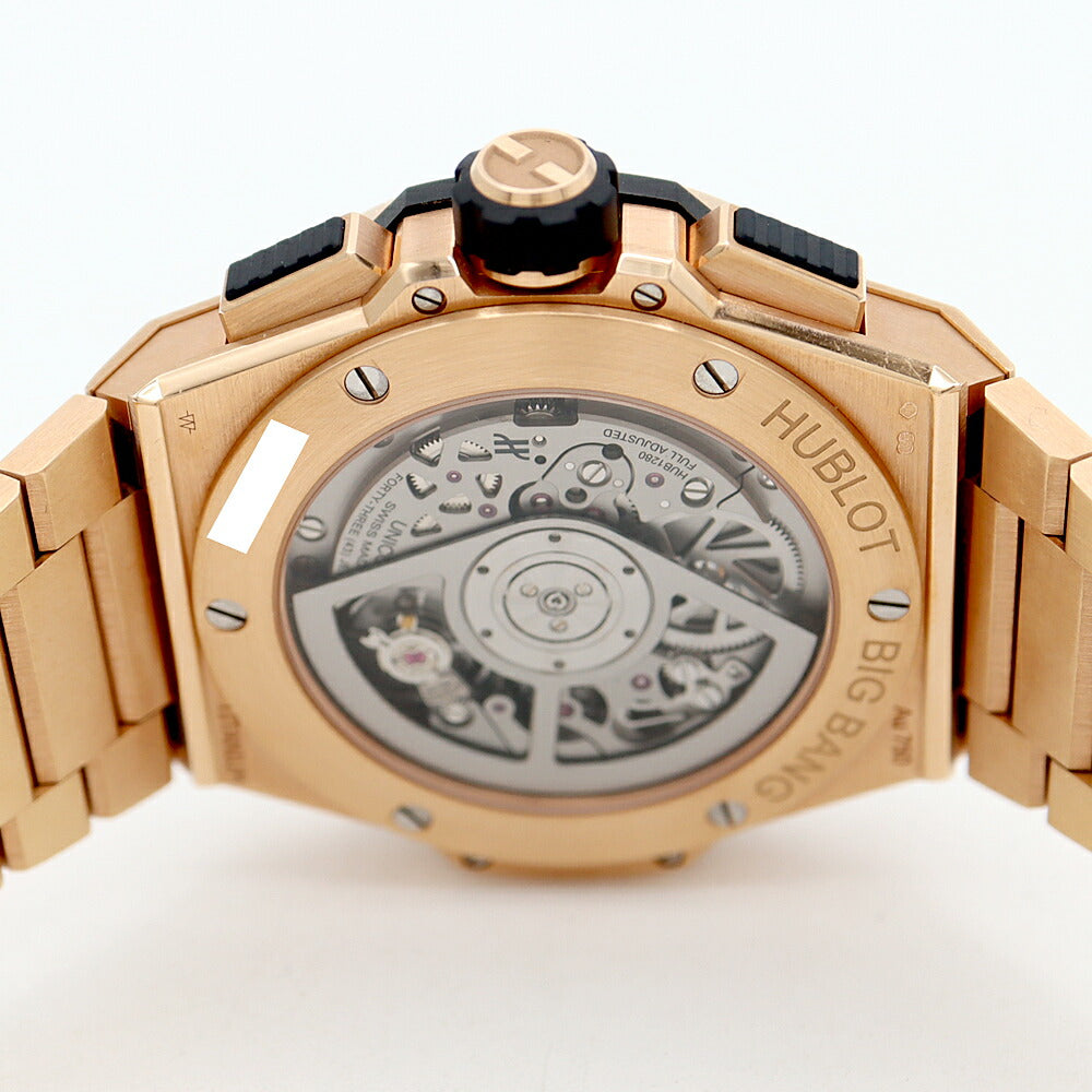 Internally inspected HUBLOT Big Bang Integrated King Gold 451.OX.1180.OX Skeleton Back Sketch Gray K18PG Pink Gold Men's Automatic Winding Big Bang [6 Month Warranty] [Watch] [Used]