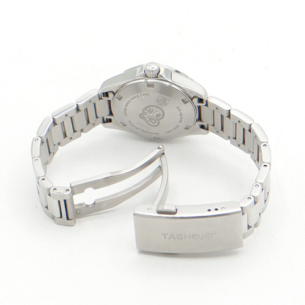 Battery replaced TAG Heuer Aquaracer WAY1413 BA0920 Genuine Diamond 11P Diamond Date 300m Water Resistant White White Shell SS Stainless Steel Ladies Quartz [6 Month Warranty] [Watch] [Used]