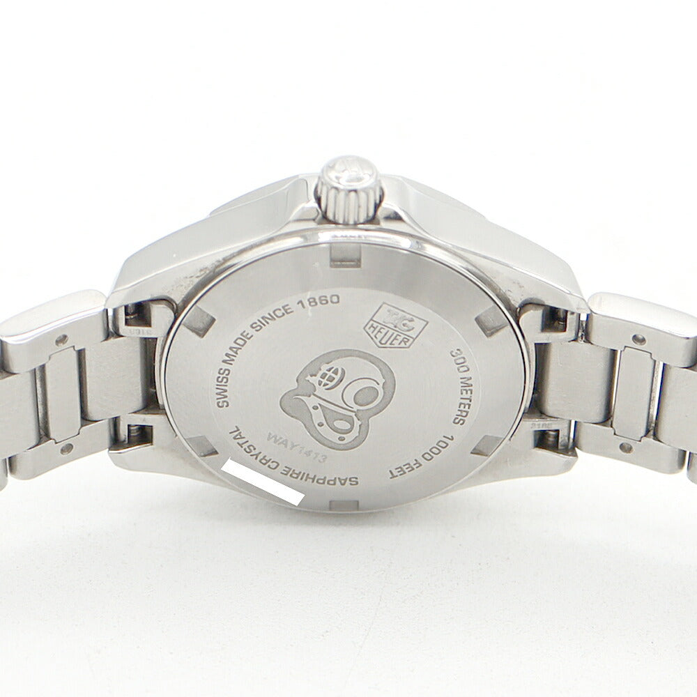 Battery replaced TAG Heuer Aquaracer WAY1413 BA0920 Genuine Diamond 11P Diamond Date 300m Water Resistant White White Shell SS Stainless Steel Ladies Quartz [6 Month Warranty] [Watch] [Used]