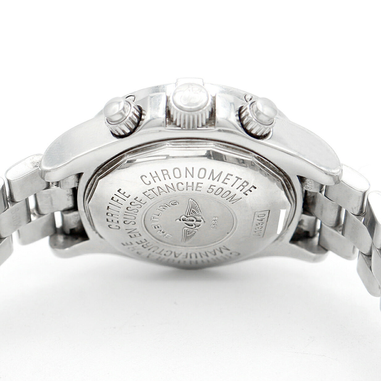 BREITLING ブライトリング スーパーオーシャン クロノグラフ A13340 デイデイト 500m防水 黒 ブラック SS ステンレス メンズ 自動巻き【6ヶ月保証】【腕時計】【中古】