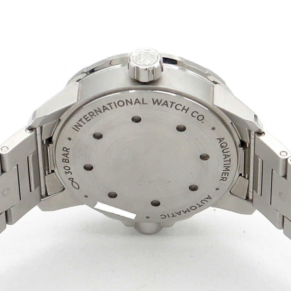 IWC International Watch Company Aquatimer IW328802 Date 300m Water Resistant Black SS Stainless Steel Men's Automatic Winding [6 Month Warranty] [Watch] [Used]