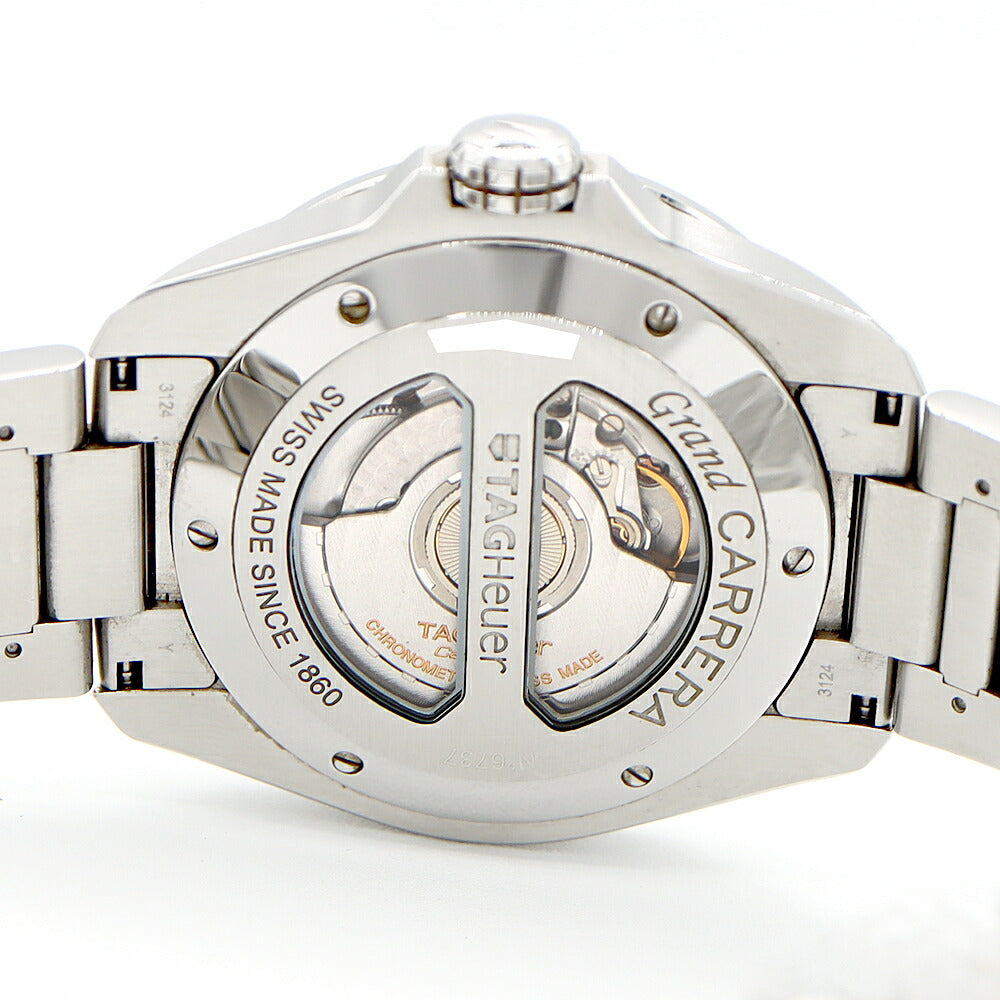 TAG Heuer TAG Heuer Grand Carrera GMT Caliber 8 WAV5111 Big Date Back Skelton Black SS Stainless Steel Men's Automatic Winding [6 Month Warranty] [Watch] [Used]