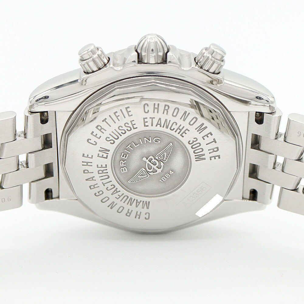 BREITLING ブライトリング クロノマット エボリューション A13356 クロノグラフ デイト 300m防水 黒 ブラック SS ステンレス メンズ 自動巻き【6ヶ月保証】【腕時計】【中古】