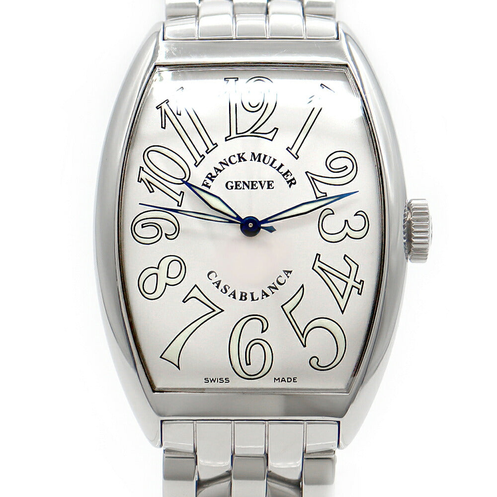 Internally inspected FRANCK MULLER Casablanca 6850MC White SS Stainless Steel Men's Automatic Winding [6 Month Warranty] [Used] [Watch]
