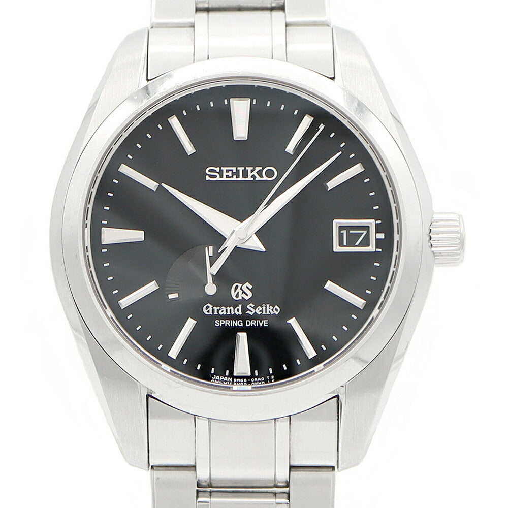 SEIKO GS Grand Seiko Spring Drive 9R65-0AA0 100m Water Resistant Date Back Sketch Black SS Stainless Steel Men's Automatic Winding [6 Month Warranty] [Watch] [Used]