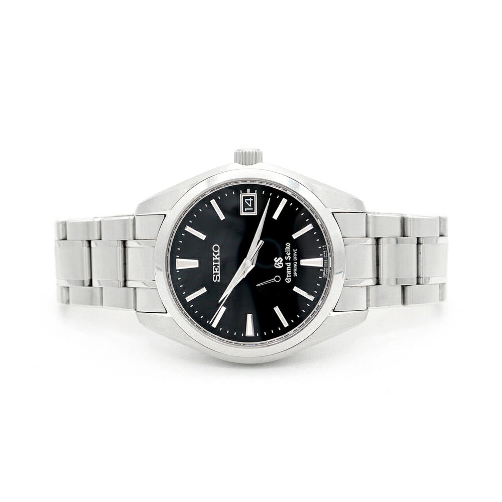 SEIKO GS Grand Seiko Spring Drive 9R65-0AA0 100m Water Resistant Date Back Sketch Black SS Stainless Steel Men's Automatic Winding [6 Month Warranty] [Watch] [Used]