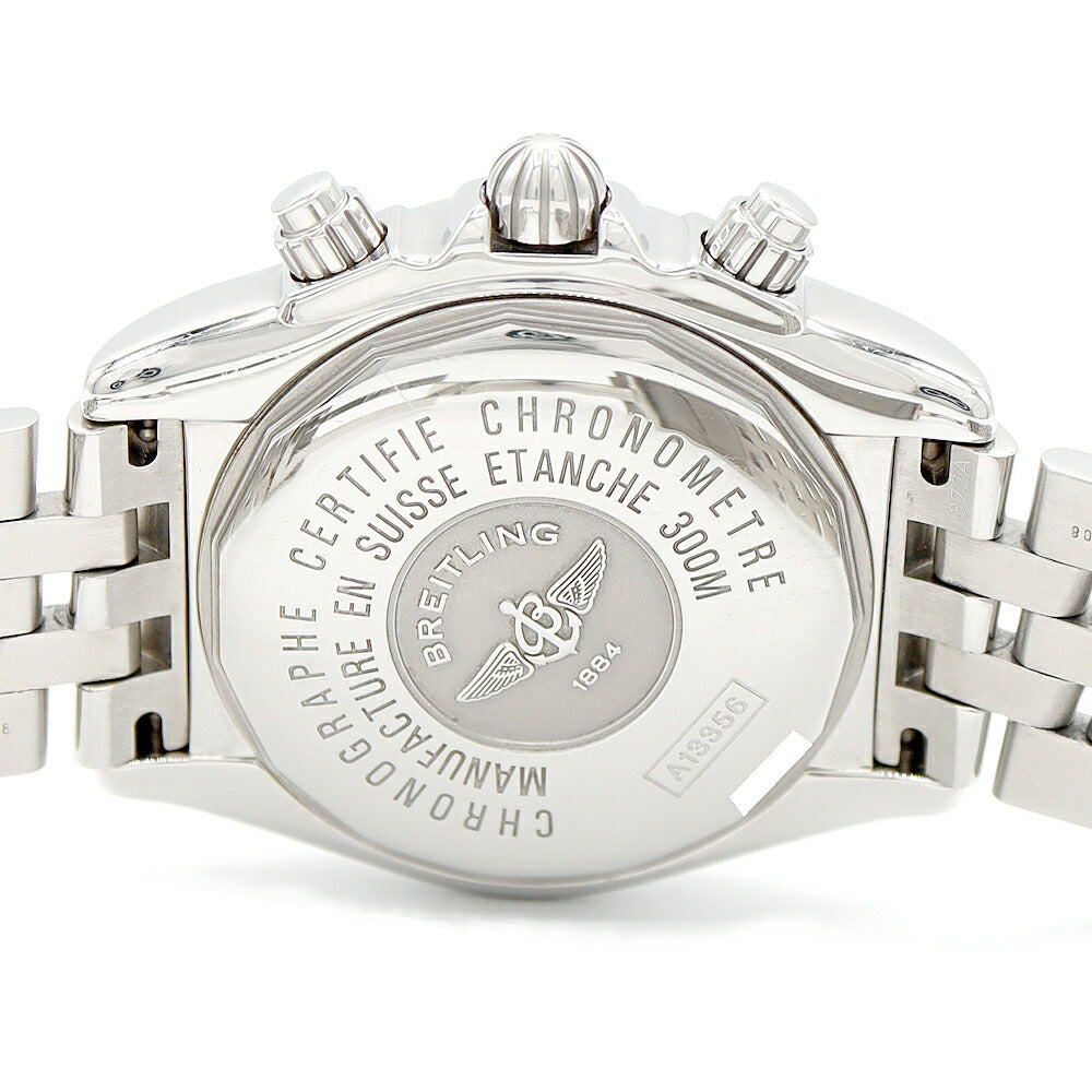 Internally inspected BREITLING Chronomat Evolution Chronograph A13356 Date 300m Water Resistant Black SS Stainless Steel Men's Automatic Winding [6 Month Warranty] [Watch] [Used]