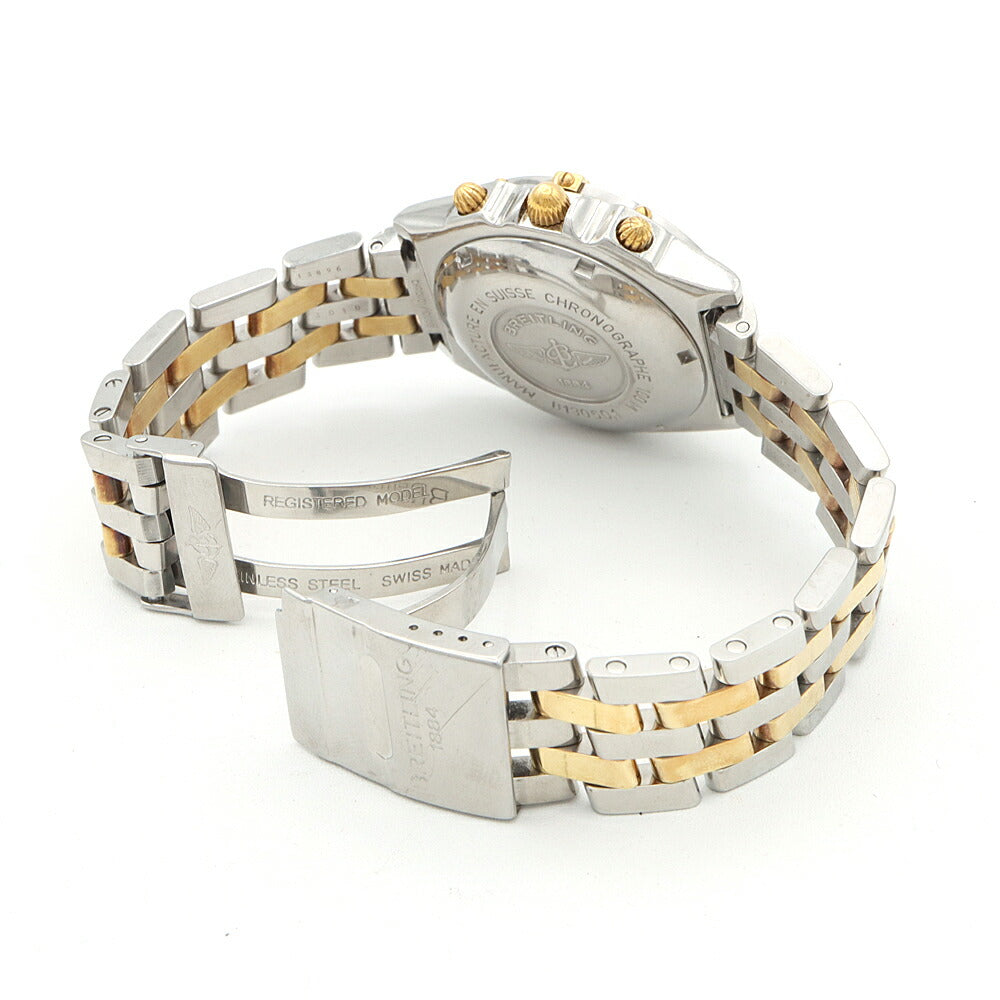 BREITLING ブライトリング クロノマット ビコロ B13050 クロノグラフ デイト 100m防水 青 ブルー SS ステンレス YG イエローゴールド コンビ メンズ 自動巻き【6ヶ月保証】【腕時計】【中古】