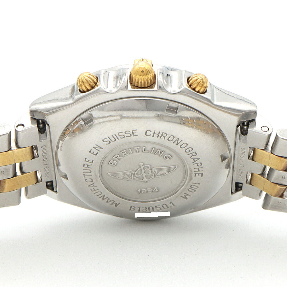 BREITLING ブライトリング クロノマット ビコロ B13050 クロノグラフ デイト 100m防水 青 ブルー SS ステンレス YG イエローゴールド コンビ メンズ 自動巻き【6ヶ月保証】【腕時計】【中古】