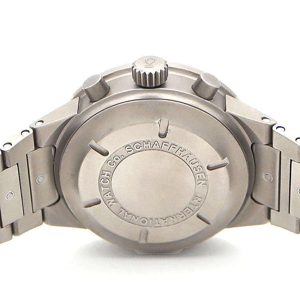 IWC インターナショナルウォッチカンパニー GST クロノグラフ IW370703 デイデイト 黒 ブラック Ti チタン メンズ 自動巻き 【6ヶ月保証】【腕時計】【中古】