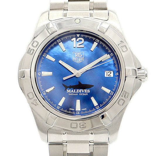 Internally inspected TAG Heuer Aquaracer Maldives Limited to 1000 pieces worldwide WAF211M Date 300m waterproof blue Blue shell SS stainless steel men's automatic winding [6 months warranty] [Watch] [Used]