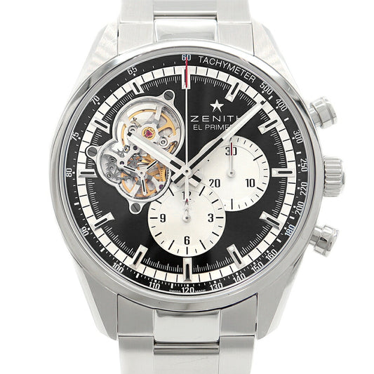 Internally inspected ZENITH El Primero Chronomaster Open 1969 Boutique Edition 03.2042.4061 21.C496 Chronograph 100m Water Resistant Black SS Stainless Steel Men's Automatic Winding [6 Month Warranty] [Watch] [Used]