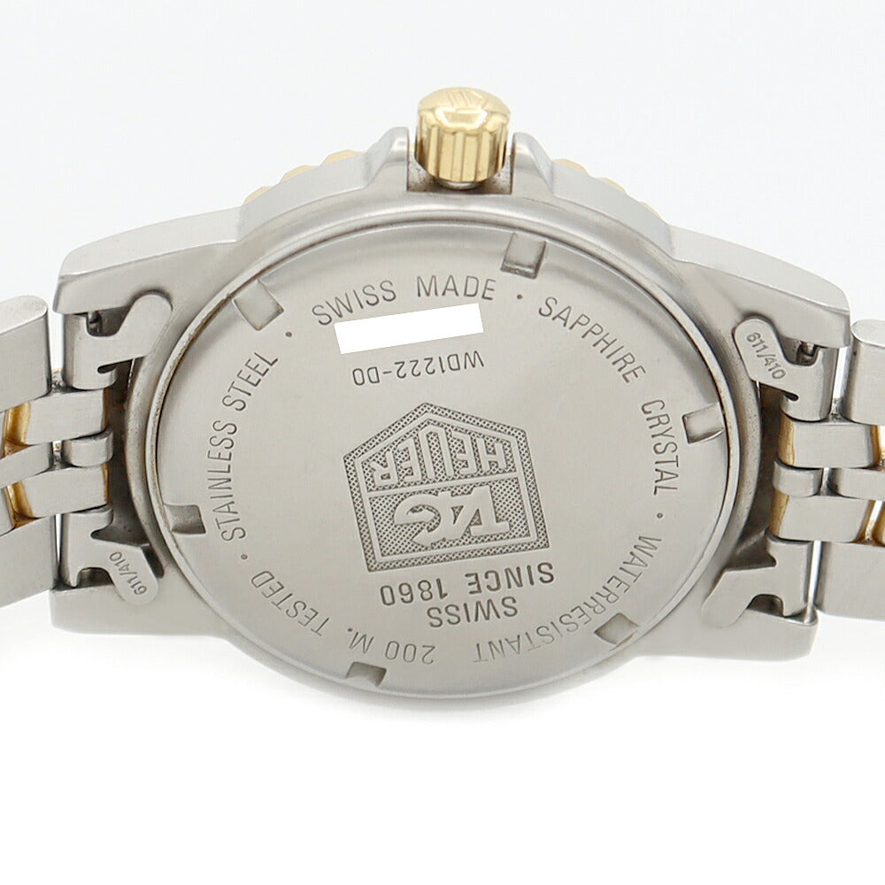 電池交換済 TAG Heuer タグホイヤー プロフェッショナル WD1222-D0 デイト 200m防水 白 ホワイト YGP イエローゴールド SS ステンレス メンズ クォーツ【6ヶ月保証】【腕時計】【中古】
