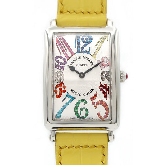 Battery replaced FRANCK MULLER Long Island Magic Color 952QZ MAGIC COLOR Silver SS Stainless Steel Genuine Belt Genuine Buckle Ladies Quartz [6 Month Warranty] [Used] [Watch]