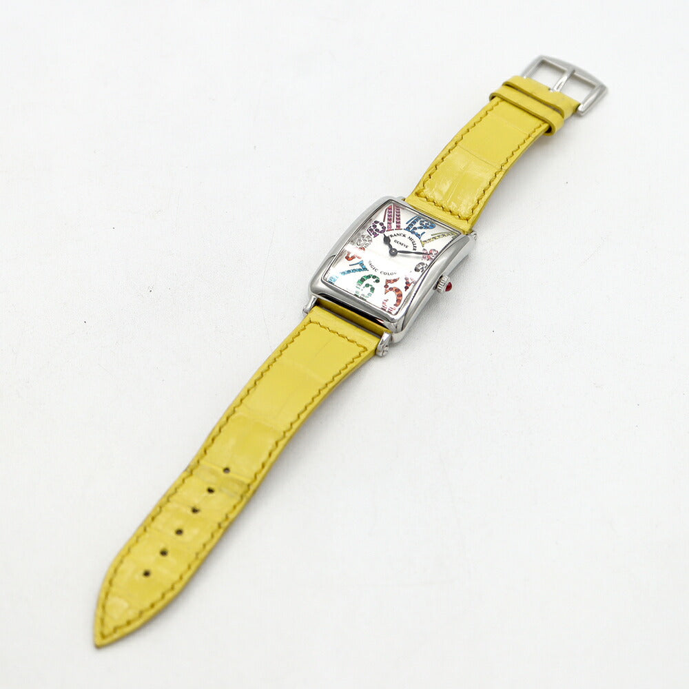 Battery replaced FRANCK MULLER Long Island Magic Color 952QZ MAGIC COLOR Silver SS Stainless Steel Genuine Belt Genuine Buckle Ladies Quartz [6 Month Warranty] [Used] [Watch]