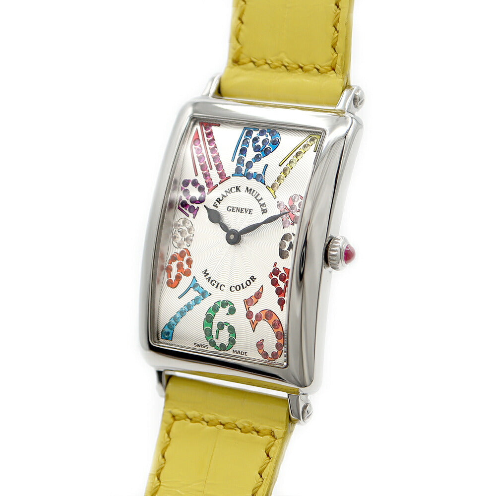 Battery replaced FRANCK MULLER Long Island Magic Color 952QZ MAGIC COLOR Silver SS Stainless Steel Genuine Belt Genuine Buckle Ladies Quartz [6 Month Warranty] [Used] [Watch]