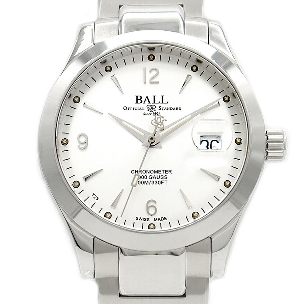 BALL ボール ウォッチ エンジニアIII オハイオ クロノメーター NM9026C デイト 100m防水 シルバー SS ステンレス メンズ 自動巻き【6ヶ月保証】【腕時計】【中古】