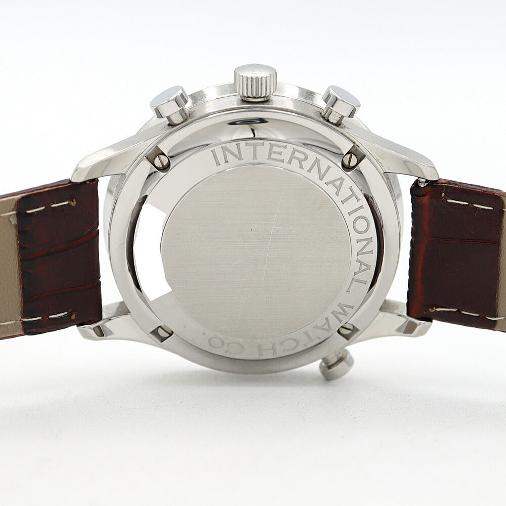 IWC International Watch Company Portugieser Chronograph Rattrapante IW371201 Split Seconds Silver SS Stainless Steel Genuine Buckle Men's Manual Winding [6 Month Warranty] [Watch] [Used]