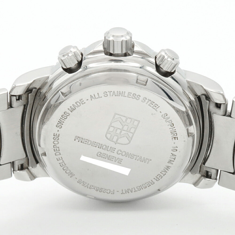 電池交換済 FREDERIQUE CONSTANT フレデリックコンスタント ヨットタイマー FC298X3Y5/6 シルバー SS ステンレス メンズ クォーツ【6ヶ月保証】【腕時計】【中古】