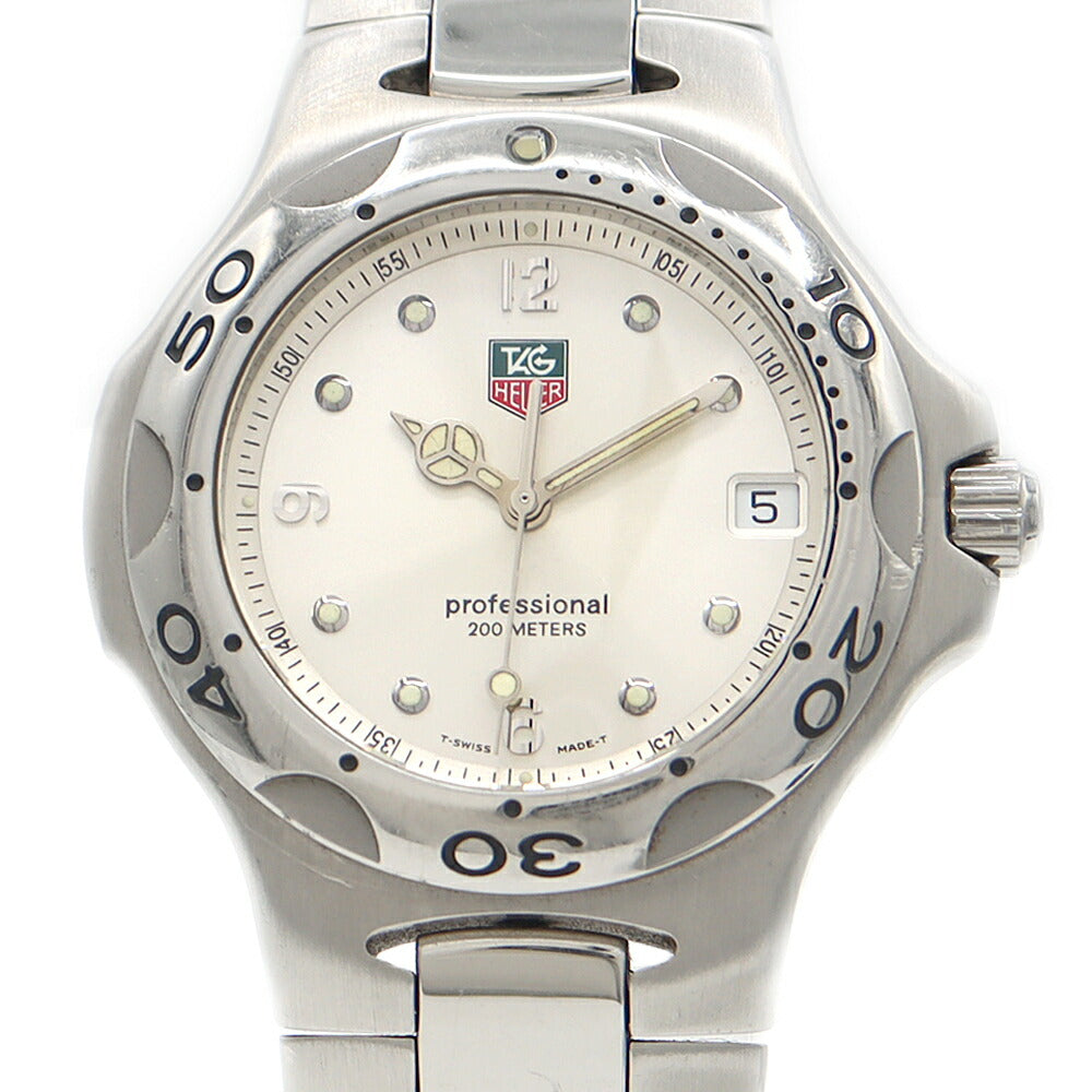 電池交換済 TAG Heuer タグホイヤー キリウム WL1114 デイト 200m防水 シルバー SS ステンレス メンズ クォーツ【6ヶ月保証】【腕時計】【中古】