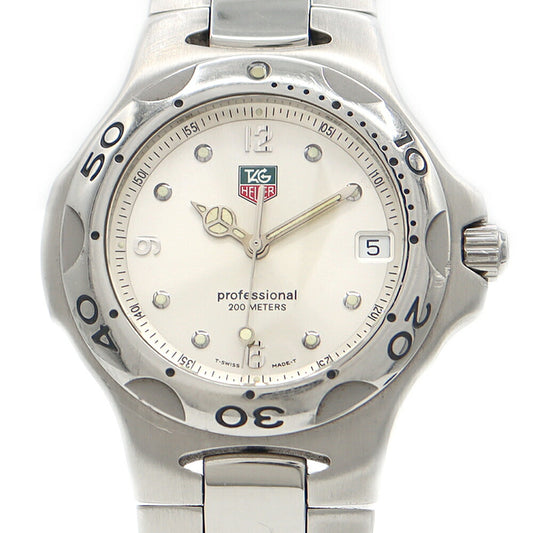 電池交換済 TAG Heuer タグホイヤー キリウム WL1114 デイト 200m防水 シルバー SS ステンレス メンズ クォーツ【6ヶ月保証】【腕時計】【中古】