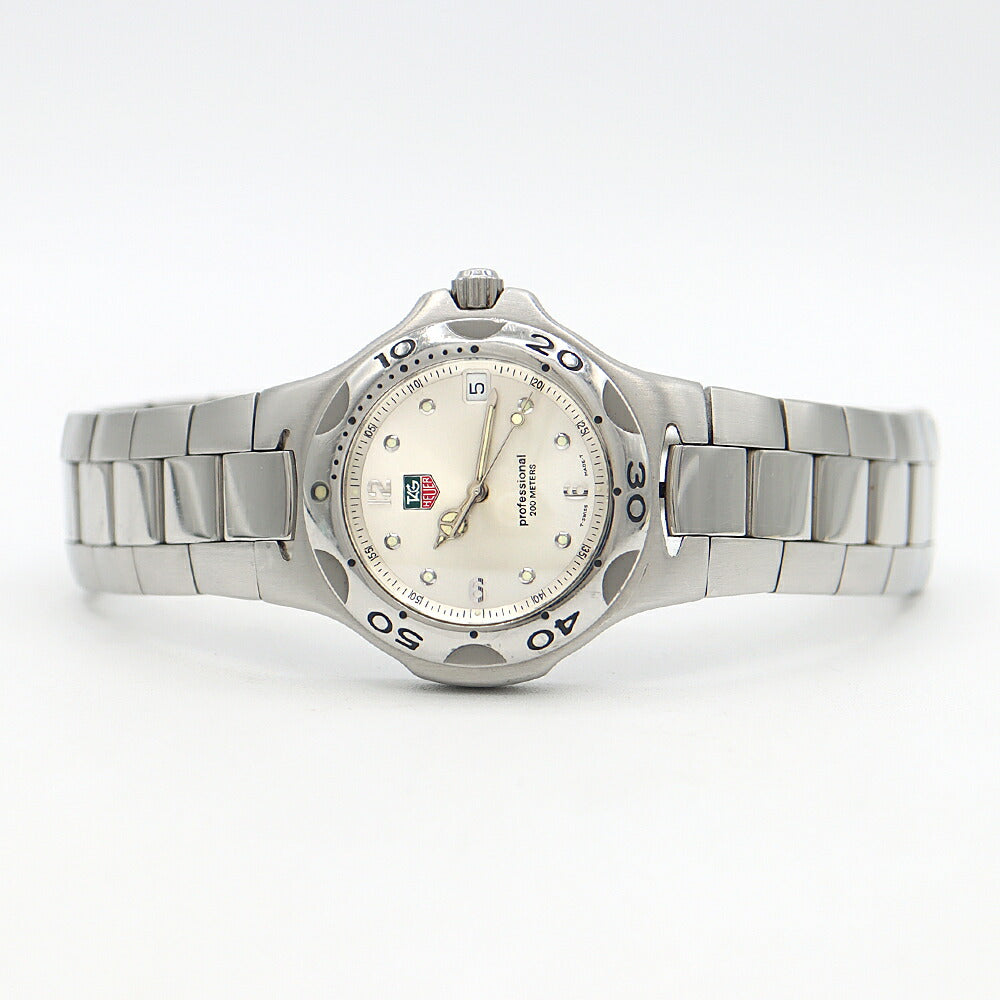 電池交換済 TAG Heuer タグホイヤー キリウム WL1114 デイト 200m防水 シルバー SS ステンレス メンズ クォーツ【6ヶ月保証】【腕時計】【中古】