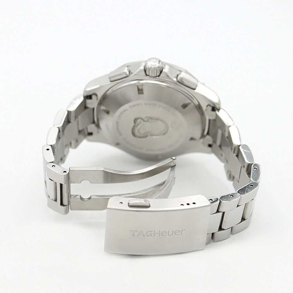 Internally inspected TAG Heuer Aquaracer Chronograph CAF2011 Day Date Small Second 300m Water Resistant Silver SS Stainless Steel Men's Automatic Winding [6 Month Warranty] [Watch] [Used]