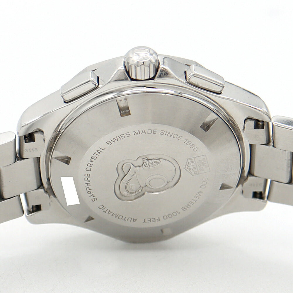 Internally inspected TAG Heuer Aquaracer Chronograph CAF2011 Day Date Small Second 300m Water Resistant Silver SS Stainless Steel Men's Automatic Winding [6 Month Warranty] [Watch] [Used]