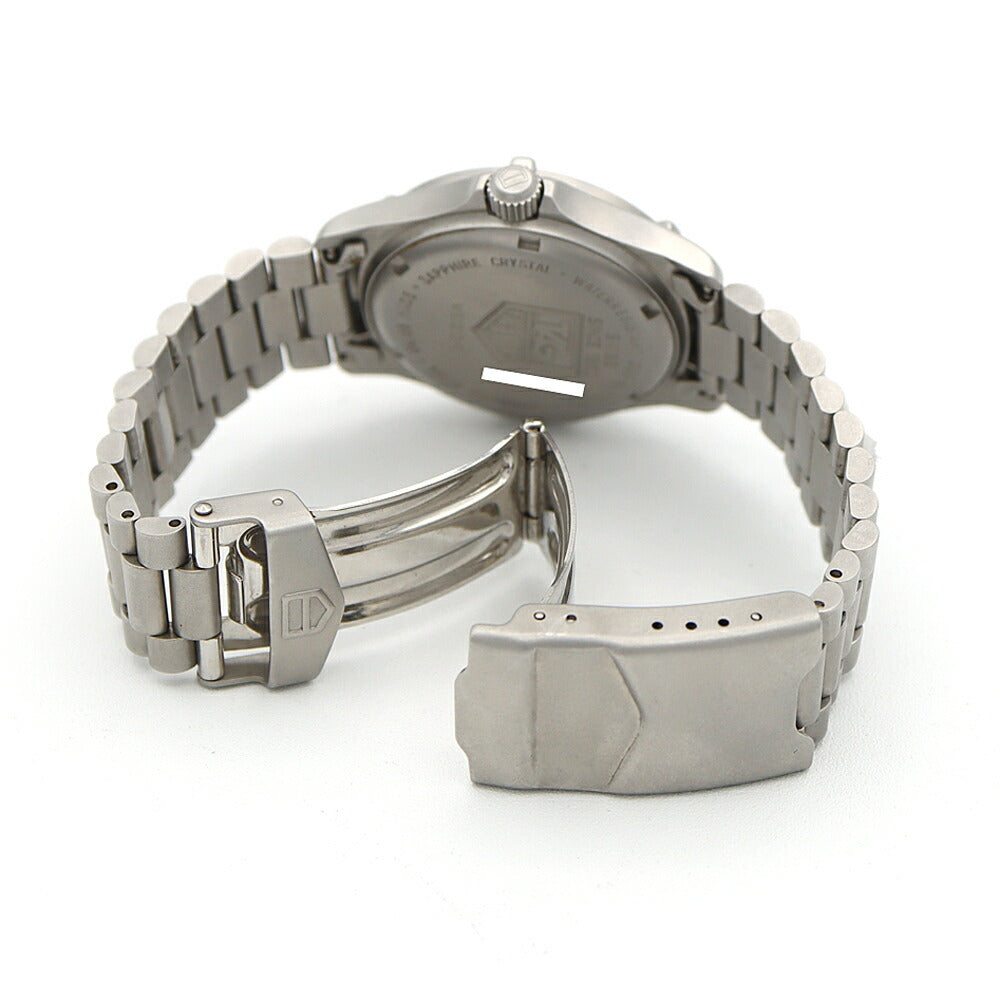 電池交換済 TAG Heuer タグホイヤー プロフェッショナル200 WE1210 デイト 200ｍ防水 黒 ブラック SS ステンレス メンズ レディース ボーイズ クォーツ【6ヶ月保証】【腕時計】【中古】