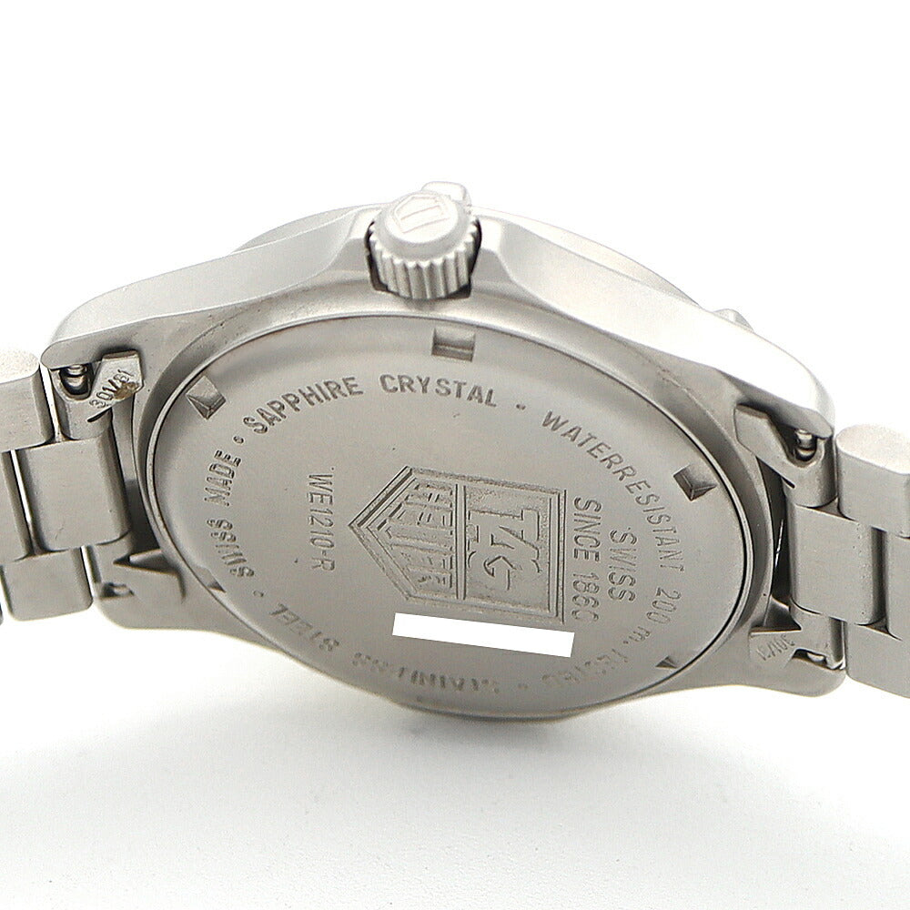 電池交換済 TAG Heuer タグホイヤー プロフェッショナル200 WE1210 デイト 200ｍ防水 黒 ブラック SS ステンレス メンズ レディース ボーイズ クォーツ【6ヶ月保証】【腕時計】【中古】