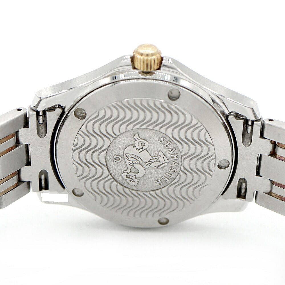 Battery replaced OMEGA Seamaster 120m Water Resistant Date Silver YG Yellow Gold SS Stainless Steel Combi Men's Quartz [6 Month Warranty] [Watch] [Used]