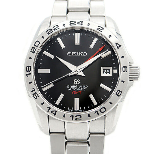 SEIKO GS Grand Seiko Mechanical GMT Master Shop Limited 9S56-00A0 SBGM001 100m Water Resistant Date Black SS Stainless Steel Men's Automatic Winding [6 Month Warranty] [Watch] [Used]