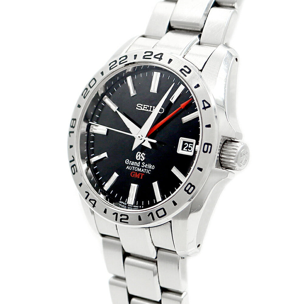 SEIKO GS Grand Seiko Mechanical GMT Master Shop Limited 9S56-00A0 SBGM001 100m Water Resistant Date Black SS Stainless Steel Men's Automatic Winding [6 Month Warranty] [Watch] [Used]