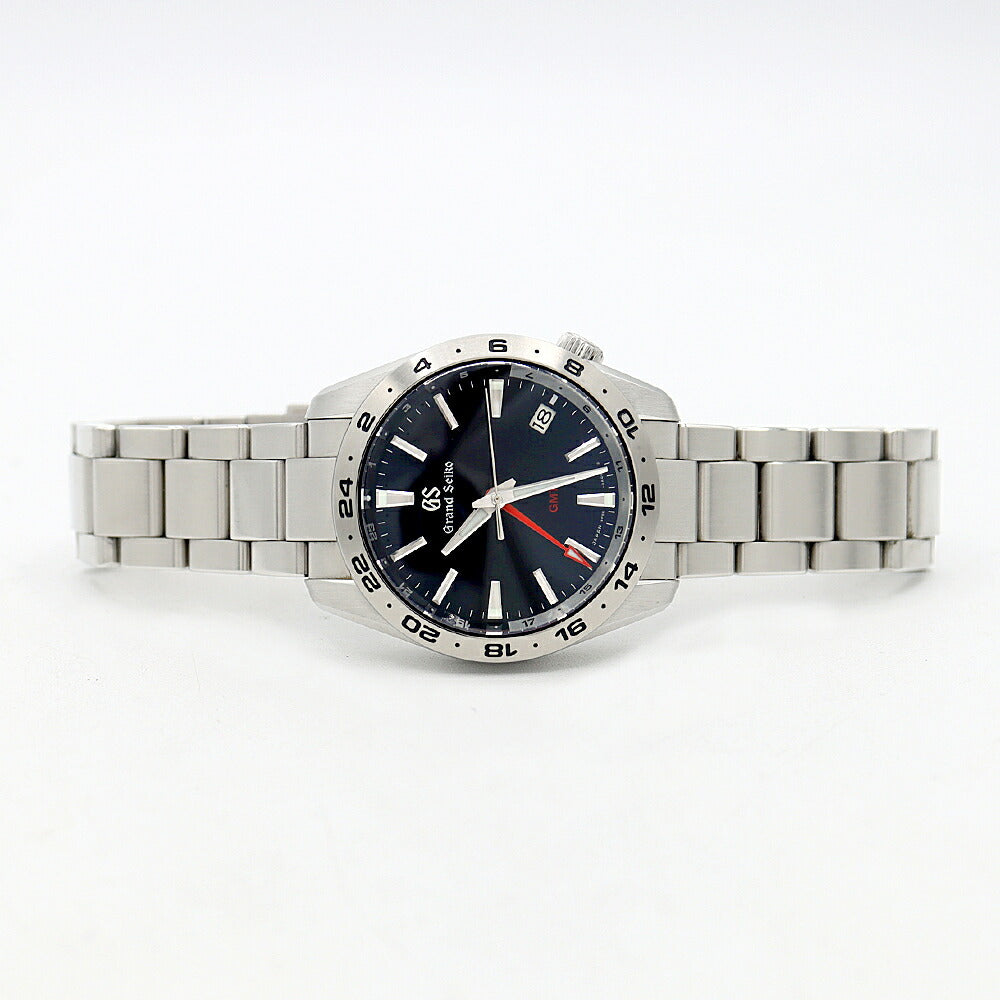 Battery replaced SEIKO GS Grand Seiko Sports Collection GMT 9F86-0AK0 SBGN029 Date 200m Water Resistant Blue Midnight Blue Navy SS Stainless Steel Men's Quartz [6 Month Warranty] [Watch] [Used]