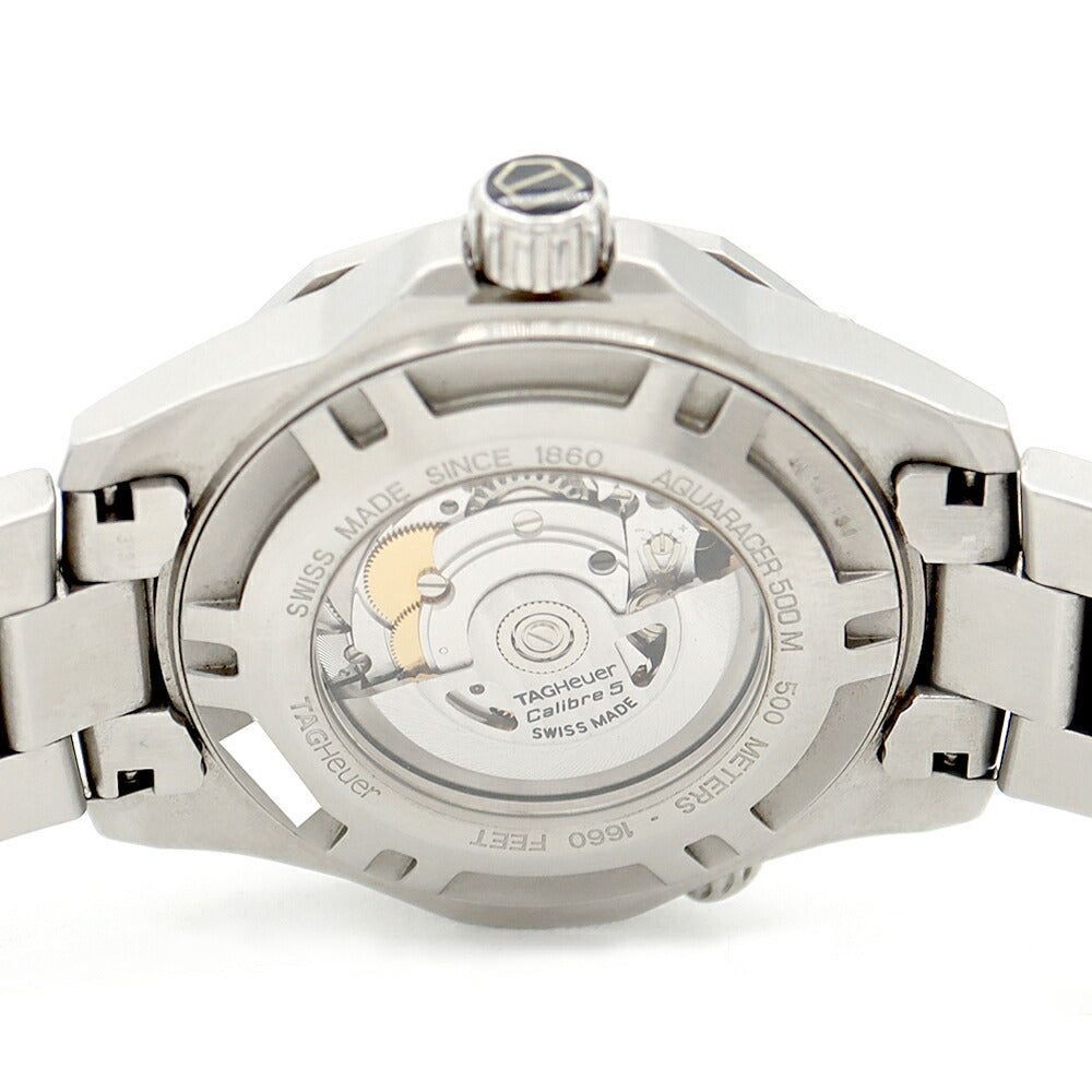 TAG Heuer Tag Heuer Aquaracer Caliber 5 WAJ2150 500m Water Resistant Date Black K18PG Pink Gold SS Stainless Steel Combi Men's Automatic Winding [6 Month Warranty] [Watch] [Used]