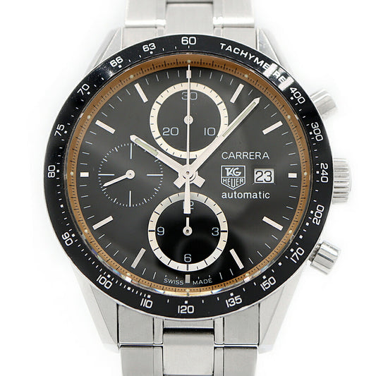Internally inspected TAG Heuer Carrera Ringmaster Lewis Hamilton Limited to 500 Chronograph CV201V Date Back Skelton Black SS Stainless Steel Men's Automatic Winding [6 Month Warranty] [Watch] [Used]