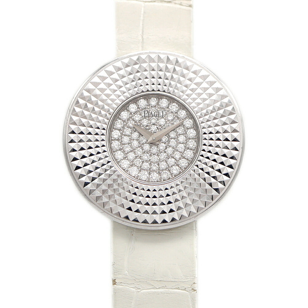 Battery replaced PIAGET Piaget Limelight P10018 Genuine Diamond K18WG White Gold Genuine Belt Genuine Buckle Ladies Quartz [6 Month Warranty] [Watch] [Used]