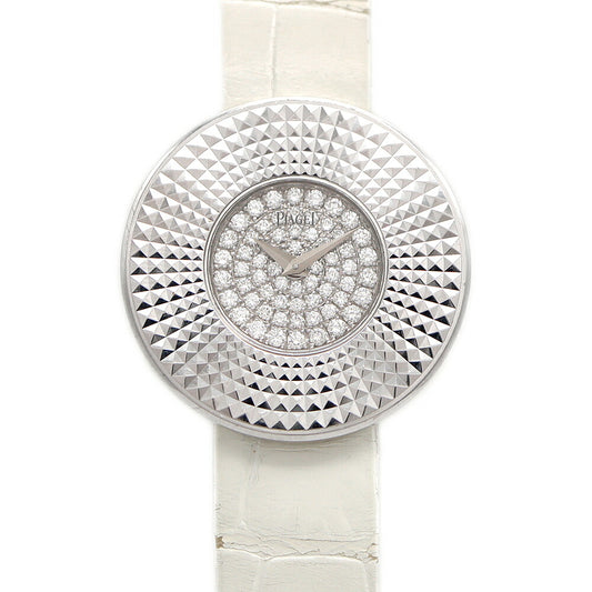 Battery replaced PIAGET Piaget Limelight P10018 Genuine Diamond K18WG White Gold Genuine Belt Genuine Buckle Ladies Quartz [6 Month Warranty] [Watch] [Used]